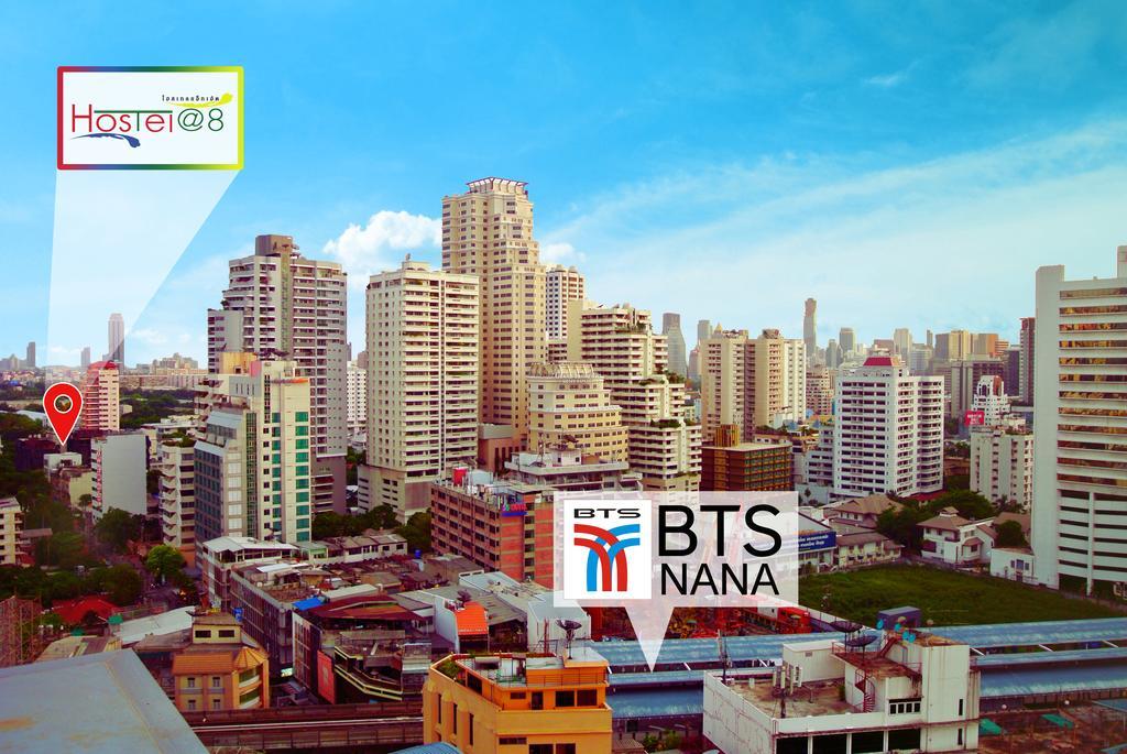 Hostel 8 Sukhumvit Soi 8 Bangkok Kültér fotó